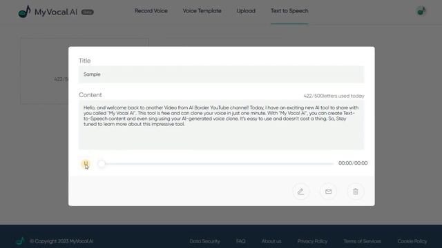 Free Text to Speech AI Tool : Clone Your Voice and Make It Sing Very Easy | AI Voice Cloning