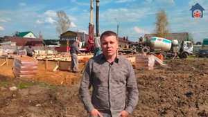 Фундамент на забивных сваях с ростверком. Строительство коттеджей в Костроме.