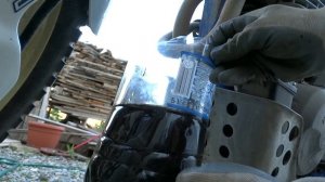 Honda Dominator NX650 Oil and filter change