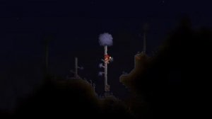 Первый день и последняя ночь в terraria