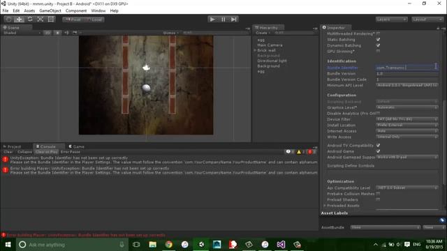 (Fix) Unity-Android Error: Bundle identifier has not been setup correctly смотреть онлайн