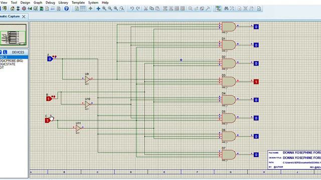 DONNA YOSEPHINE - FORUM 6; 3 BIT TO 8 BIT DECODER PROTEUS #mercubuana смотреть онлайн