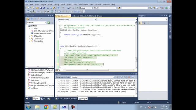 How to use listbox in MFC C++ смотреть онлайн