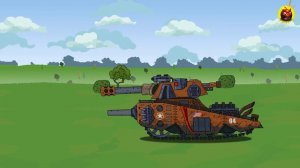 Эволюция Гибридов DREB-M vs LV-6 vs DEMON vs Leviathan-44 - Мультики про танки