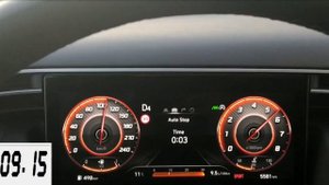 Hyundai Tucson 1.6 Turbo 180ps 0-100km/h 7DCT 48V Hybrid 4WD 2021 Acceleration Test  | PeriTroxon.g