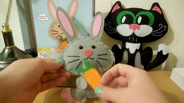 Зайчик из фетра. Мягкая игрушка своими руками. смотреть онлайн