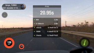 РАЗГОН 0-100, 402м на Ваз 2110 ТУРБО TD05-16G  #Dragy