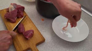 тушеная говядина с овощами в мультиварке