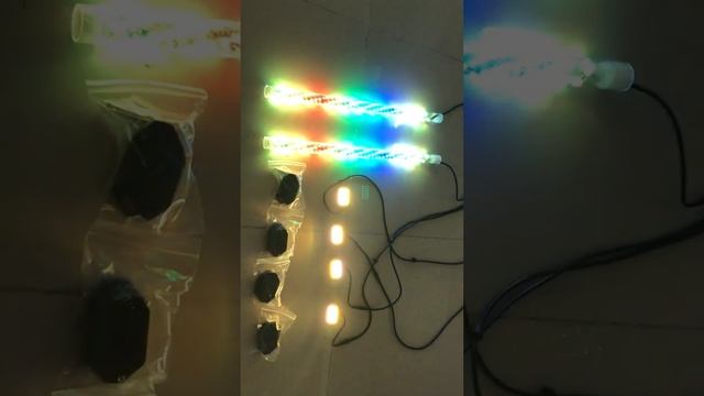 JHB Lighting on eBay ! 15.5"/17.5"Bluetooth CHASING Flow LED Wheel Rim Lights +4PCS Rock Lights KI смотреть онлайн