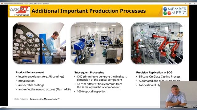 ORAFOL FRESNEL OPTICS - Microstructured Optics - 10mm² to 1m² PHOTONICS+ 2021 смотреть онлайн