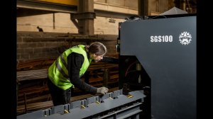 Установили линию мерной резки и сортировки арматурной стали SGS-100 с ЧПУ