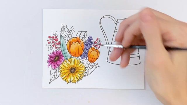Fall Bouquet with the Farm Fresh Flowers Stamp Set смотреть онлайн
