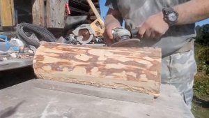 Двуспальная кровать из бревен своими руками. Часть 1