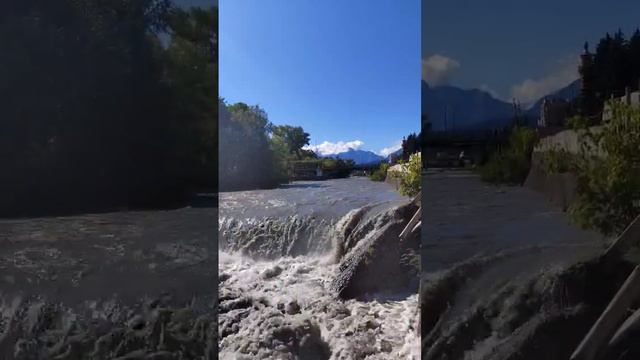 река Терек , РСО-А, Владикавказ #река #мощно #вода #владикавказ смотреть онлайн