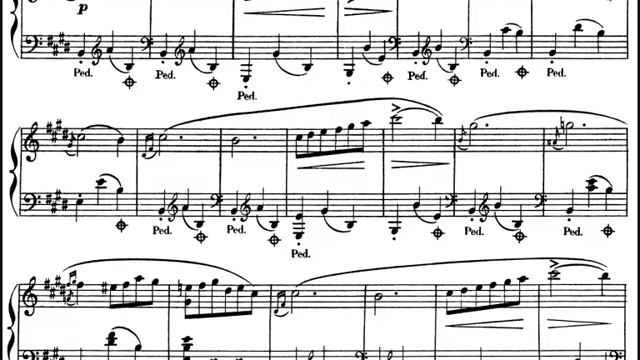 Chopin, Waltz in E minor, B. 56 (1830), with score смотреть онлайн