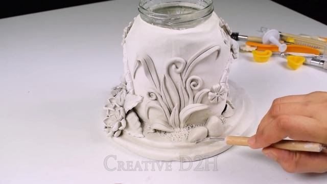 Making a Fairy Garden Lamp using Nutella Jar - FULL Version - Creative D2H #25 смотреть онлайн