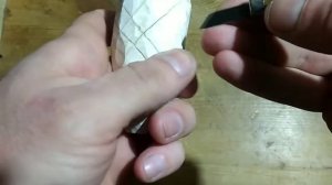 Шишка из дерева. Игрушка на ёлку.