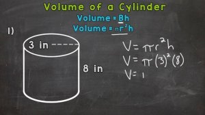 How to Find the Volume of a Cylinder | Math with Mr. J