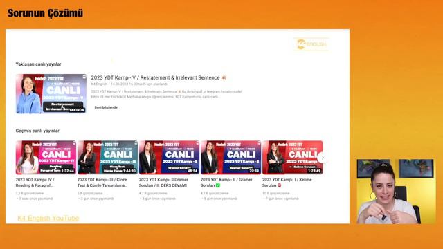 2023 YDT Kampı- V / Restatement & Irrelevant Sentence 💥 смотреть онлайн