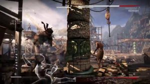 Mortal Kombat X комбо 44% Джонни Кейдж стиль на кулачках