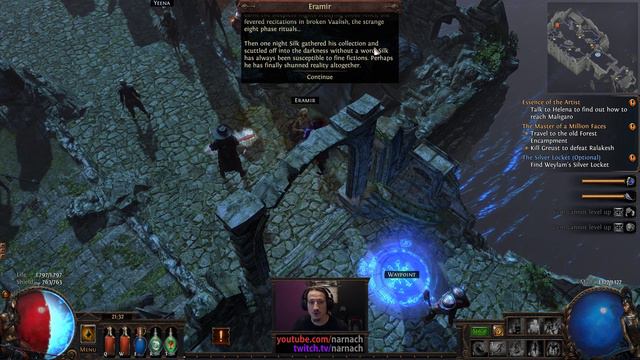 Act 7 Town Lore - Dark Pact Necromancer #20 - SSF Path of Exile: Fall of Oriath / Harbinger League смотреть онлайн