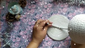 Ёлочка из шнура в красно-белом стиле! Новогодние поделки своими руками!. DIY.