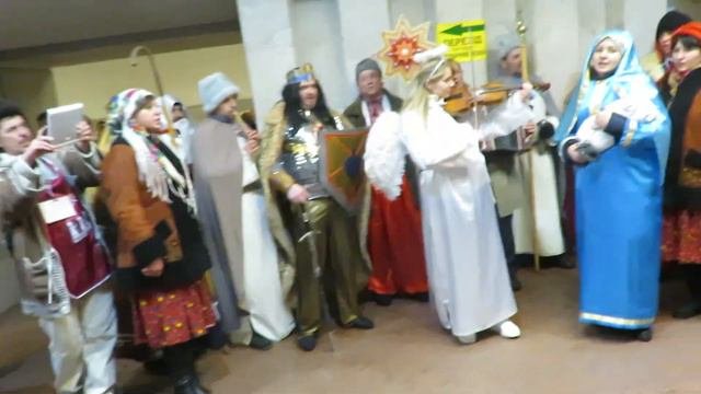 Колядование в Харьковском метро