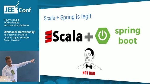 How we build JVM oriented microservice platform (Oleksandr Berezianskyi, Sigma Software Group) смотреть онлайн