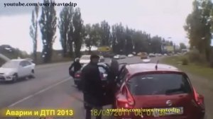 Небольшая подборка драк на дорогах