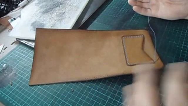 Работа с кожей. Чехол для документов из кожи.simple Leather Wallet