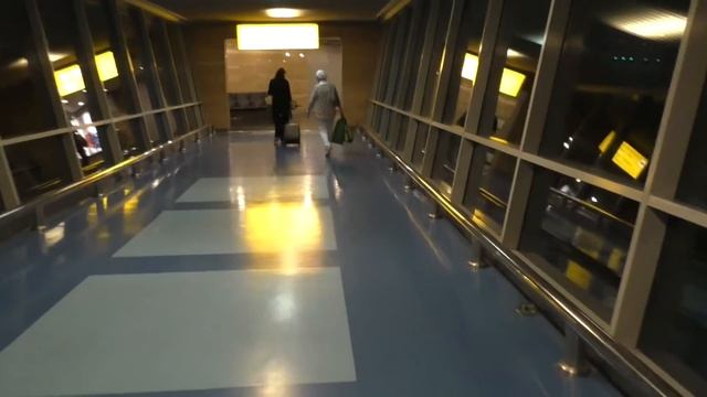 Cairo Int. Airport, Terminal 3 - Deboarding and walking to the baggage claim смотреть онлайн