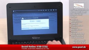 Meteorit 10,1"-Android-Netbook NB-10.HD mit HDMI/ 150MBit WLAN/ Webcam