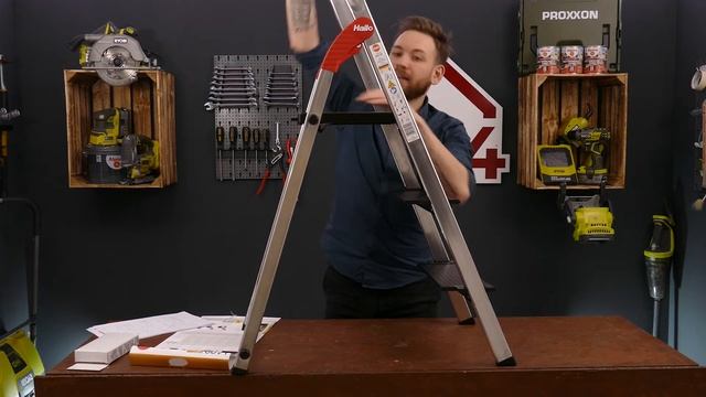 Hailo L100 Topline Alu Sicherheits Stehleiter | markenbaumarkt24 смотреть онлайн
