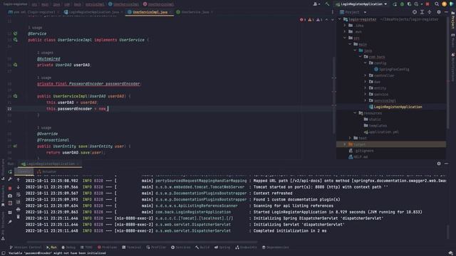 Spring boot - JPA - Security ⎜ Encriptar contraseña con Bcrypt смотреть онлайн