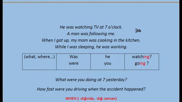 Ders 53 | Past Simple vs Past Cont. (+ When/ While) (Orta Seviye)