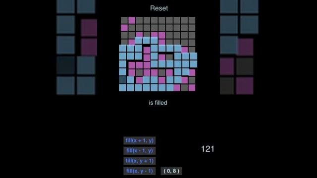 Flood Fill Algorithm Visualization.