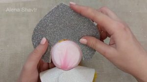 Снегурочка из пластиковой бутылки, пенопластового шарика и фоамирана