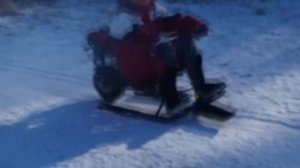 Миниснегоход "Миша и Саша", детский снегоход на бензине, снегокат "Чук и Гек с мотором"