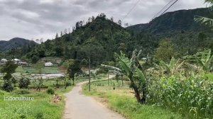 Indonesian village life in the mountains