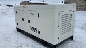 Запуск дизельного генератора ACEPOW APW-100 зимой