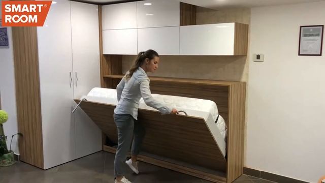Горизонтальная шкаф-кровать Smart Room смотреть онлайн