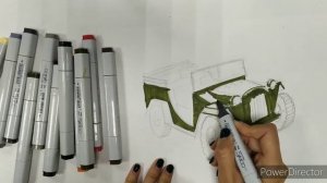 Мастер-класс скетчинг маркерами "Автомобиль победы" Газ 64 от наставника Криворотовой Елены