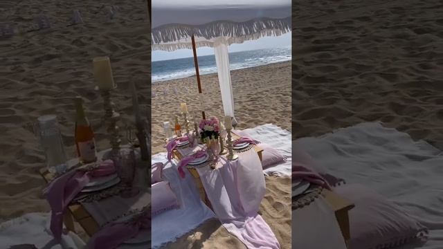 Beach picnic / how to set up a beach date