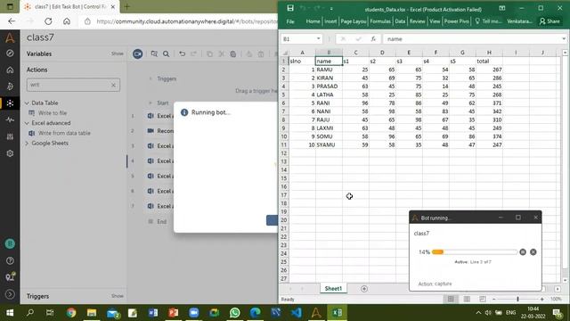 7 Automation Anywhere Excel Automation Part3 смотреть онлайн