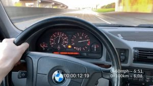 Bmw E34 540 acceleration 0-100 mph