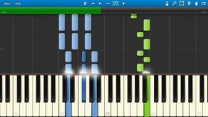 Бьянка - Кеды (на пианино Synthesia)