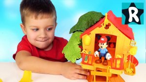 ПОЖАР В ЛЕСУ Микки Маус Домик и Пожарная Машина Mickey Mouse Clubhouse Disney Fire Truck Mickey Toys