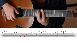 The Beatles Here there and everywhere acoustic guitar tutorial tab (guitarclub4you)