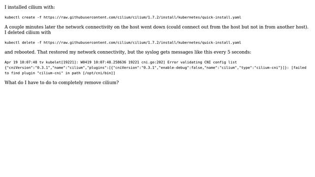 DevOps & SysAdmins: How do I completely remove cilium from Ubuntu 18? смотреть онлайн