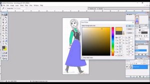 Anna (speed coloring) using Photoshop 7.0